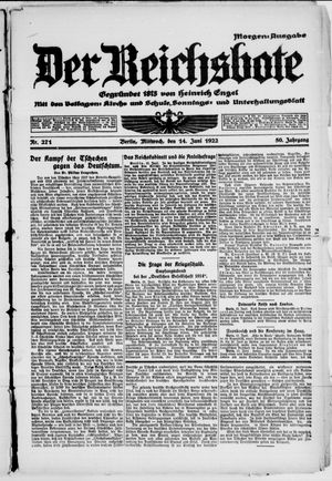 Der Reichsbote vom 14.06.1922