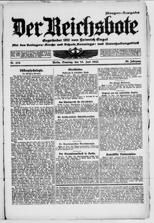 Der Reichsbote vom 18.06.1922