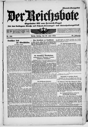 Der Reichsbote vom 23.06.1922