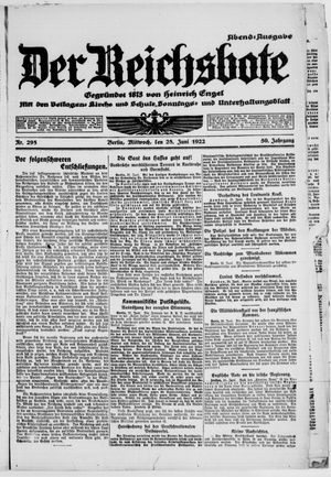 Der Reichsbote vom 28.06.1922