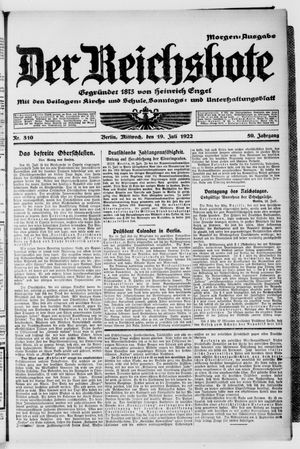 Der Reichsbote vom 19.07.1922