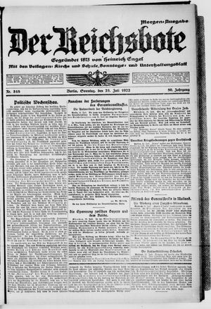 Der Reichsbote vom 23.07.1922