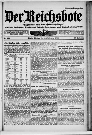 Der Reichsbote on Sep 4, 1922