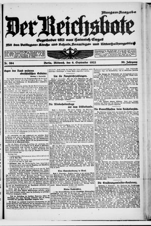 Der Reichsbote vom 06.09.1922