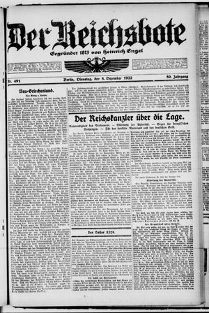 Der Reichsbote vom 05.12.1922