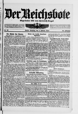 Der Reichsbote on Feb 4, 1923