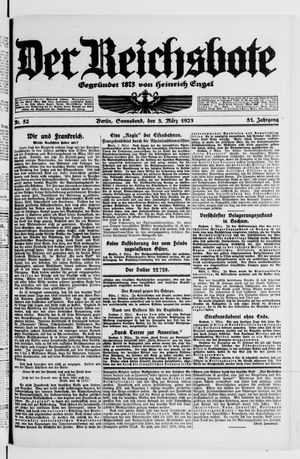 Der Reichsbote vom 03.03.1923