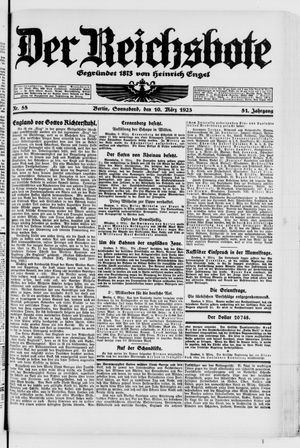 Der Reichsbote on Mar 10, 1923