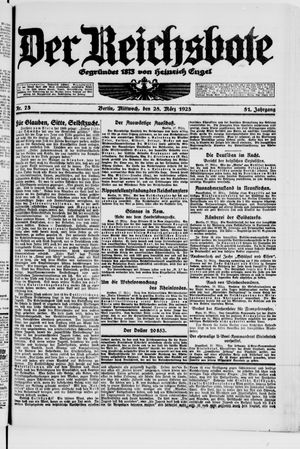 Der Reichsbote on Mar 28, 1923