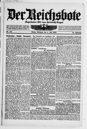 Der Reichsbote vom 04.07.1923