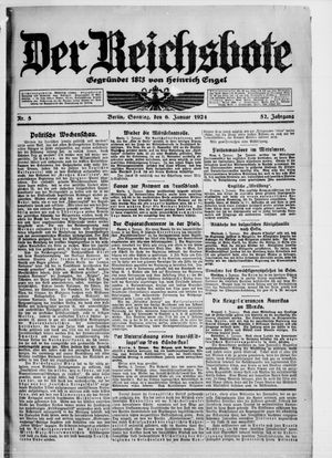 Der Reichsbote vom 06.01.1924