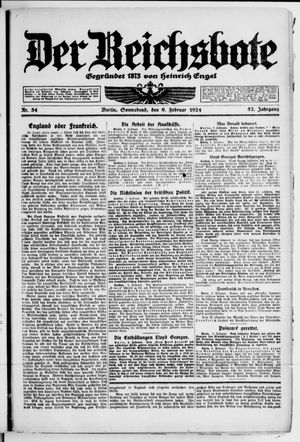 Der Reichsbote vom 09.02.1924