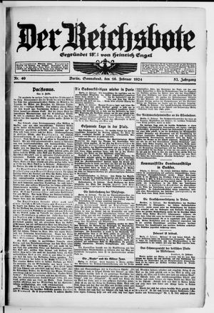 Der Reichsbote vom 16.02.1924