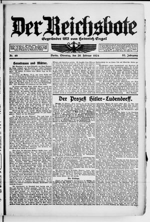 Der Reichsbote vom 26.02.1924