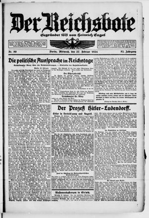 Der Reichsbote vom 27.02.1924
