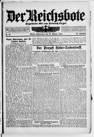 Der Reichsbote on Feb 28, 1924