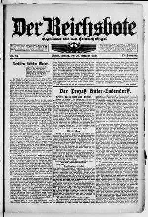 Der Reichsbote vom 29.02.1924