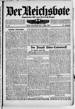 Der Reichsbote on Mar 1, 1924