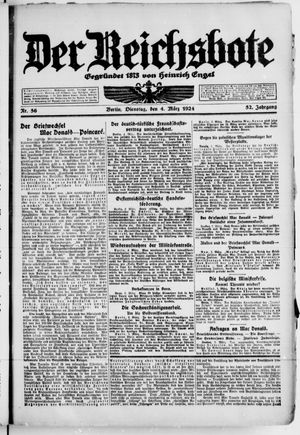 Der Reichsbote vom 04.03.1924