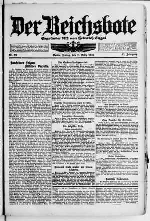 Der Reichsbote vom 07.03.1924
