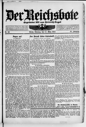 Der Reichsbote vom 11.03.1924