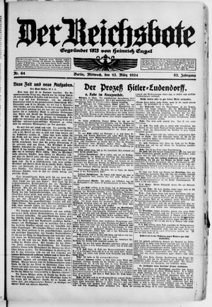Der Reichsbote vom 12.03.1924