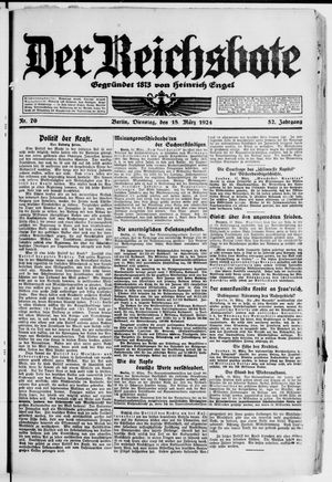 Der Reichsbote vom 18.03.1924