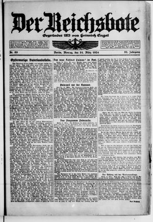 Der Reichsbote vom 31.03.1924