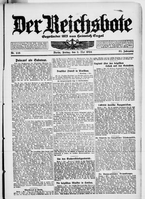 Der Reichsbote vom 02.05.1924