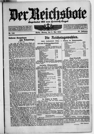 Der Reichsbote vom 05.05.1924