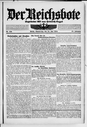 Der Reichsbote vom 15.05.1924