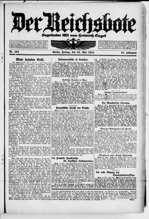 Der Reichsbote vom 23.05.1924