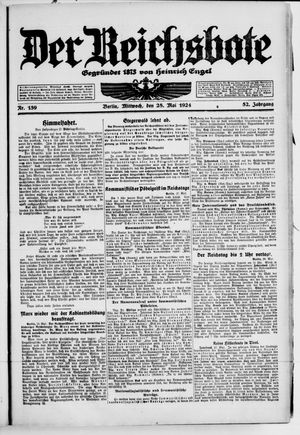 Der Reichsbote vom 28.05.1924