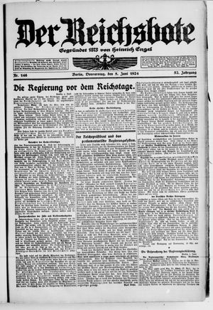 Der Reichsbote on Jun 5, 1924