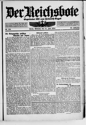 Der Reichsbote vom 11.06.1924
