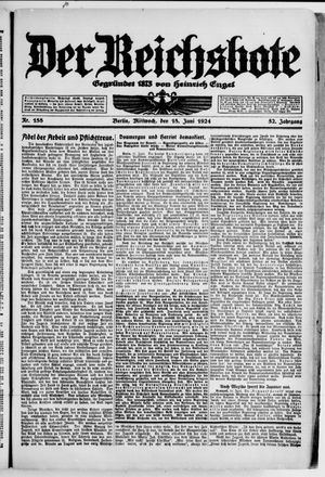 Der Reichsbote vom 18.06.1924