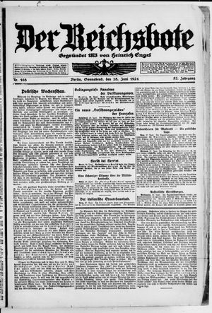 Der Reichsbote vom 28.06.1924