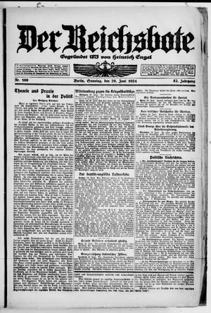 Der Reichsbote vom 29.06.1924
