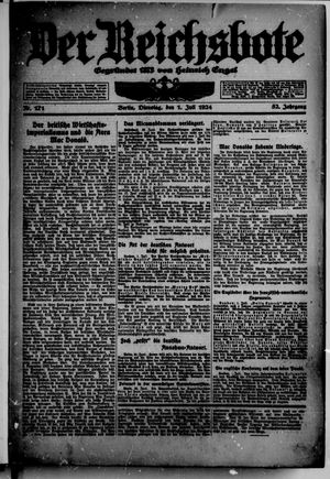 Der Reichsbote vom 01.07.1924