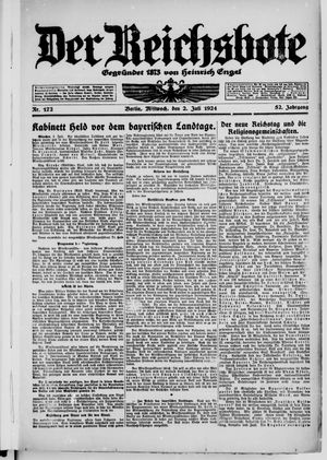Der Reichsbote vom 02.07.1924
