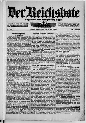 Der Reichsbote vom 03.07.1924
