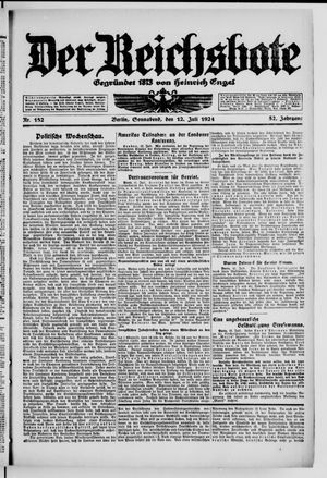 Der Reichsbote on Jul 12, 1924