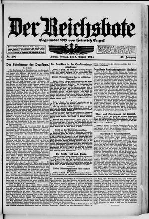 Der Reichsbote vom 08.08.1924