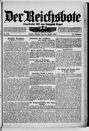Der Reichsbote vom 25.08.1924