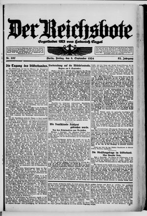 Der Reichsbote vom 05.09.1924