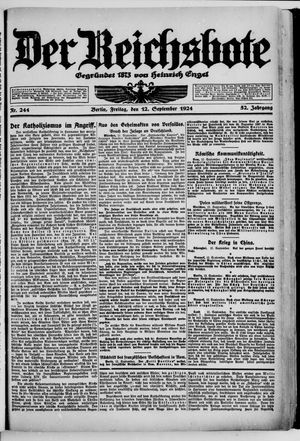 Der Reichsbote vom 12.09.1924