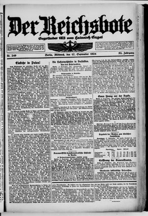 Der Reichsbote vom 17.09.1924