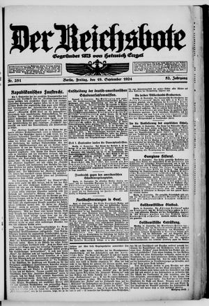 Der Reichsbote on Sep 19, 1924