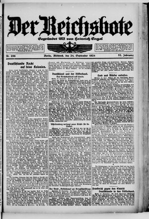 Der Reichsbote vom 24.09.1924