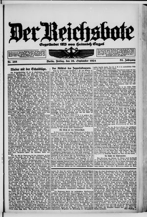 Der Reichsbote vom 26.09.1924